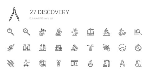 discovery icons set