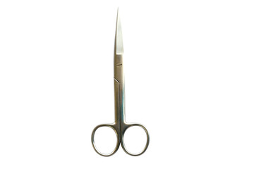 Used Medical scissors  isolated on white background