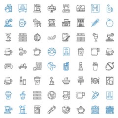 coffee icons set