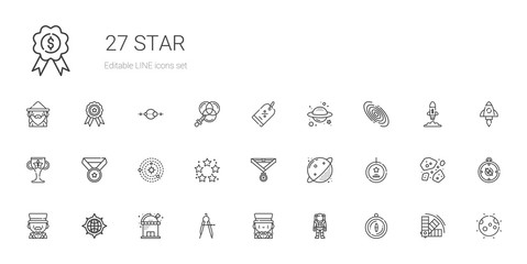 star icons set