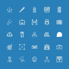Editable 25 professional icons for web and mobile