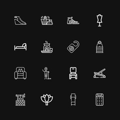 Editable 16 relax icons for web and mobile