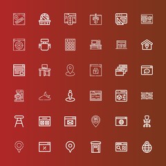 Editable 36 contemporary icons for web and mobile