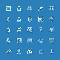 Editable 25 kitchenware icons for web and mobile