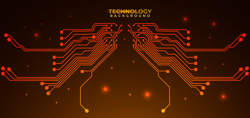 Abstract futuristic digital technology background. Circuit board design background. Vector illustration eps 10.