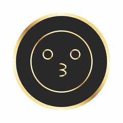 Kiss Emoji Icon For Your Design,websites and projects.