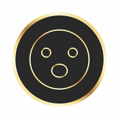 Surprise Emoji Icon For Your Design,websites and projects.