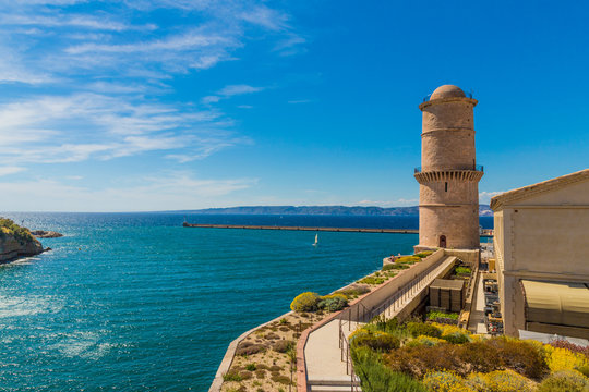 A typical view in Marseille in France