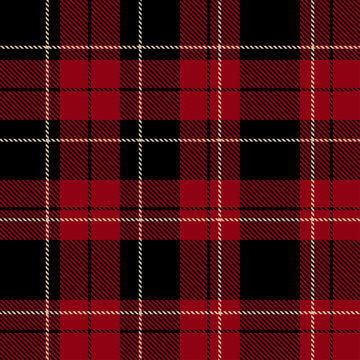 Red plaid pattern vector background