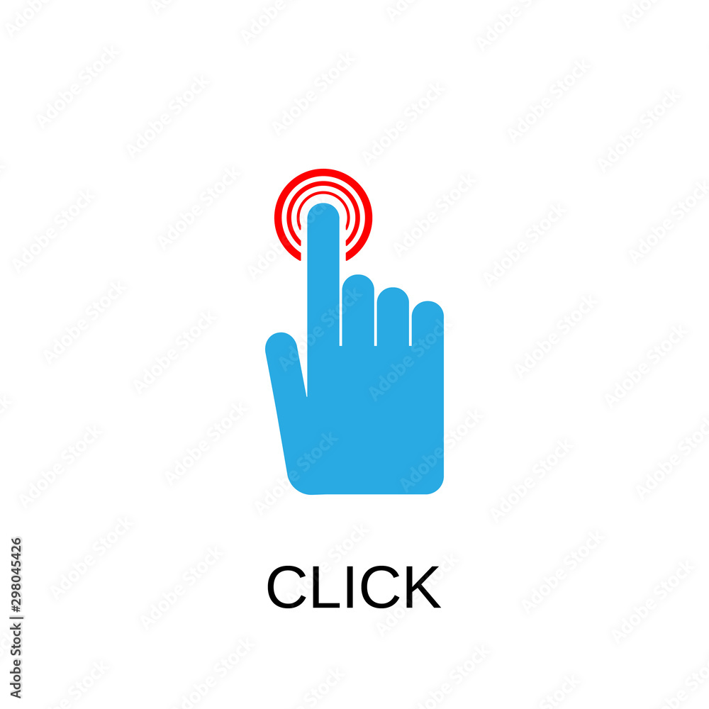 Poster click icon. click symbol design. stock - vector illustration can be used for web.
