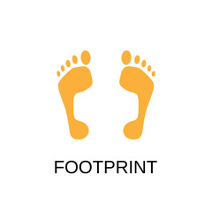 Fototapeta na wymiar Footprint icon. Footprint symbol design. Stock - Vector illustration can be used for web.