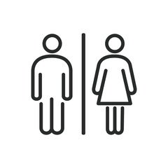 toilet  sign icon vector design illustration