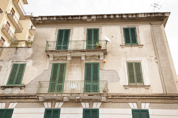 building in a town in italy