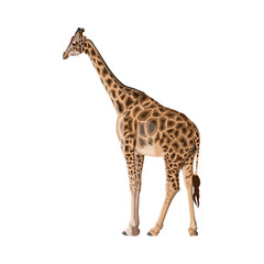 Naklejka premium Giraffe vector image isolated on white background.