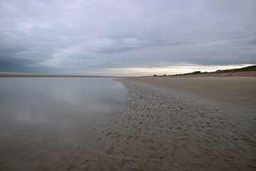 Dunkirk beach and blue sky