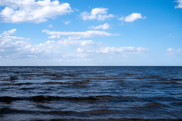 Baltic sea scenery. Blue colors