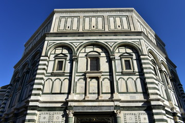 Battistero di San Giovanni (Florence Baptistery, Baptistery of Saint John) at Piazza del Duomo. Florence, Italy.