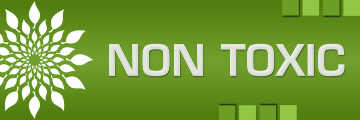 Non Toxic Green Background Leaves Circular Left 