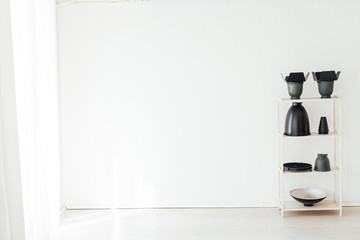 Photo studio accessories photographer flash white room