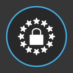 GDPR Security Lock Icon For Your Design,websites and projects.