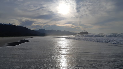 Fototapeta premium sunset over sea