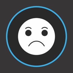 Sad Emoji Icon For Your Design,websites and projects.