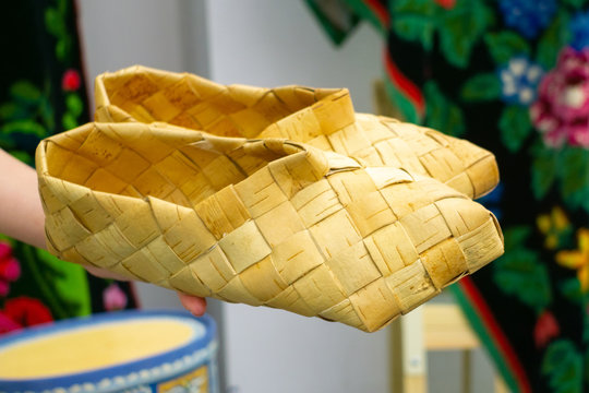 old Russian bast shoes national shoes