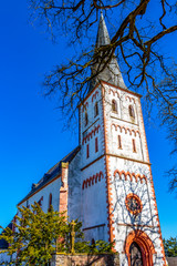 Fototapeta na wymiar Church of St. Servatius in Lichtenborn, District of Bitburg-Pruem, in Rhineland-Palatinate, Western Germany