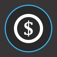  Dollor Coin Icon For Your Design,websites and projects.