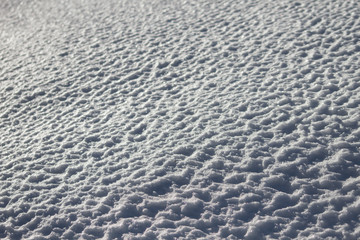 Frosted snow background or texture