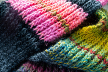 colorful knitting 