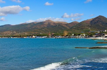 Russia village Kabardinka September 2019, beautiful landscape