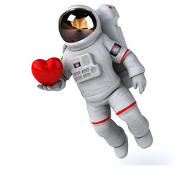 Fun astronaut - 3D Illustration