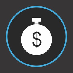 Dollar Timer Icon For Your Design,websites and projects.