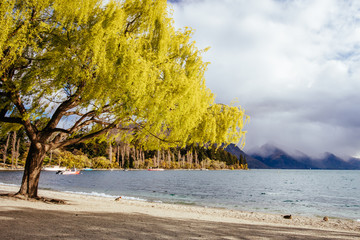 Lake Wakatipu and Queenstown Bay Beach