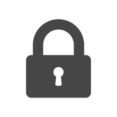Lock icon. Flat design style isolated on white background. Vector EPS10.