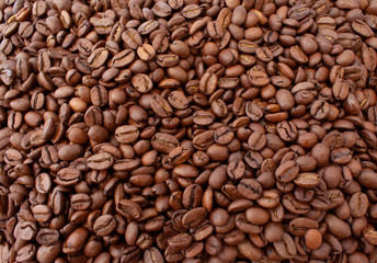 roasted coffee beans, can be used as a background