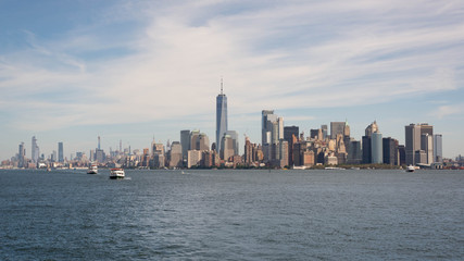 South Manhattan from a ferry on Hudson river