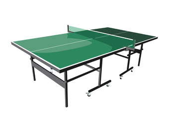 ping pong table green vector