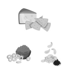 Isolated object of taste and cooking sign. Collection of taste and seasonin vector icon for stock.