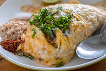 Pad thai Asian Recipe.