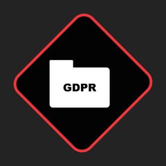 GDPR Folder Icon For Your Design,websites and projects.