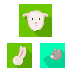 Vector design of agriculture and breeding icon. Set of agriculture and organic vector icon for stock.