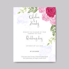 wedding invitation cards with beautiful floral themes
