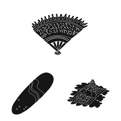 Vector design of and traditional logo. Collection of and bali vector icon for stock.