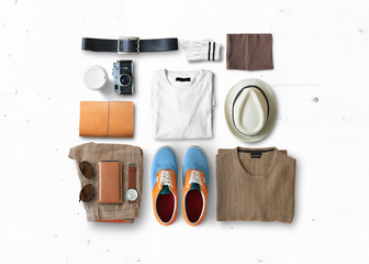 Concept on the topic of fashion and clothes