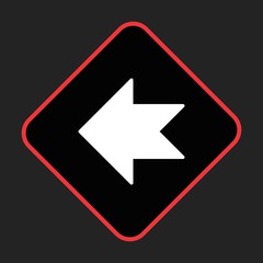 LeftWard Arrow Icon For Your Design,websites and projects.