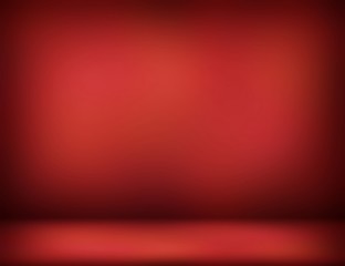 Fototapeta premium Red room 3d background. Abstract studio. Smoky shade vignette pattern.