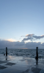 St&uuml;rmiger Tag in Dageb&uuml;ll Nordsee