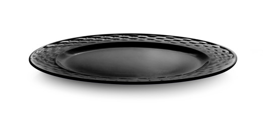 empty plate isolated on white background